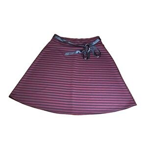 Gothic Fairy Striped Skirt Size Medium A Line Ribbon Black Red Studio 253 Whimsi